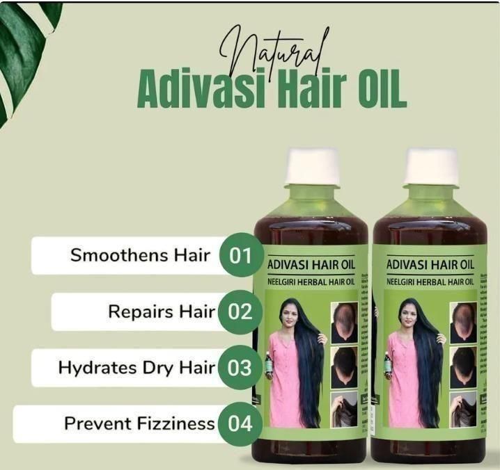 Adivasi Neelgiri Herbal Hair Oil 180ml (Pack of 2)